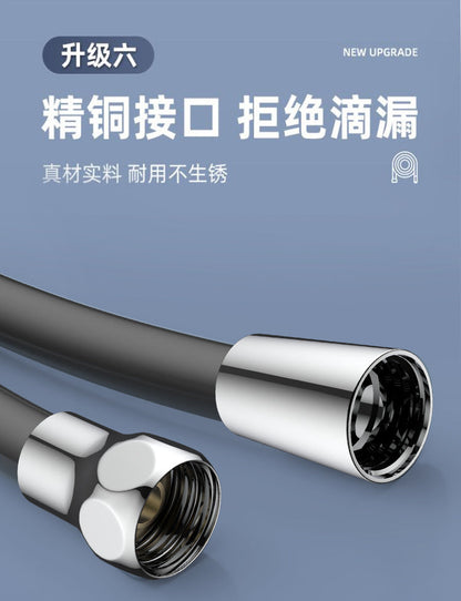 Silicone Flexible Shower Hose 1.5/2/3M – Anti-Winding High Pressure Extension Tube Bathroom Faucet Accessory