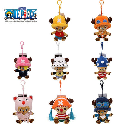 One Piece Plush Keychain Set — 14 Styles Including Tony Chopper, Luffy, Sanji, Sabo, Ace & Law | Anime Cartoon Stuffed Doll Pendant Gifts