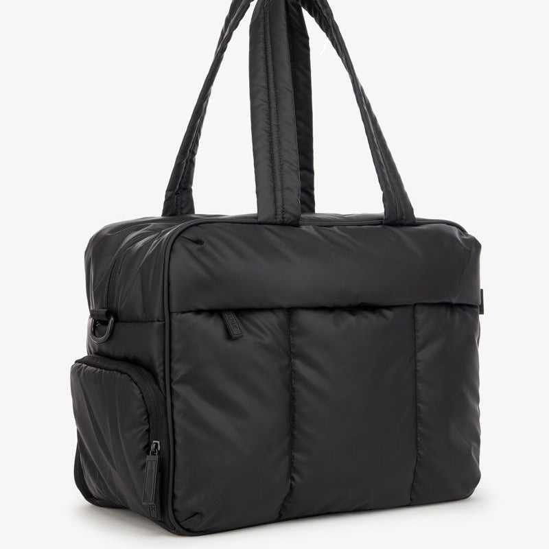 Down Duffel Bag – Large Capacity Women’s Shoulder Bag with Dry/Wet Separation, Multifunctional Travel Handbag