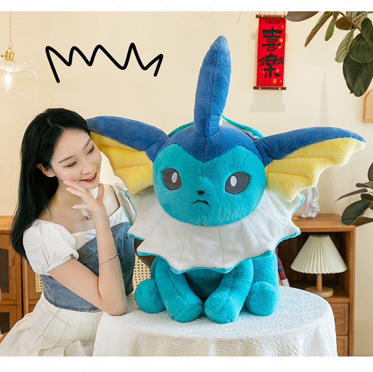 Pokemon Eevee Soft Hug Plush Doll – Vaporeon, Flareon, Jolteon Eeveelution Stuffed Toy Gift for Kids & Fans