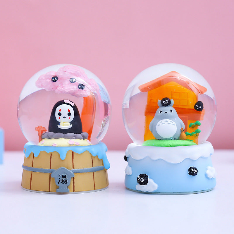 Hayao Miyazaki Forest Elf Crystal Ball Blind Box | Cute Luminous Desktop Ornament Toy