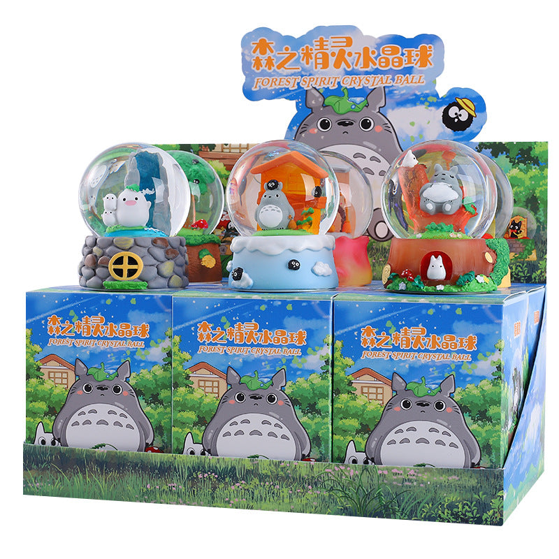 Hayao Miyazaki Forest Elf Crystal Ball Blind Box | Cute Luminous Desktop Ornament Toy