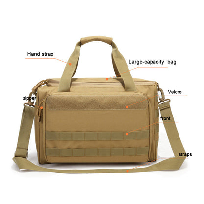 Range Bag – Outdoor Hunting & Shooting Training Molle Gun Bag, Large Capacity Handbag for Climbing, Hiking & Camping
