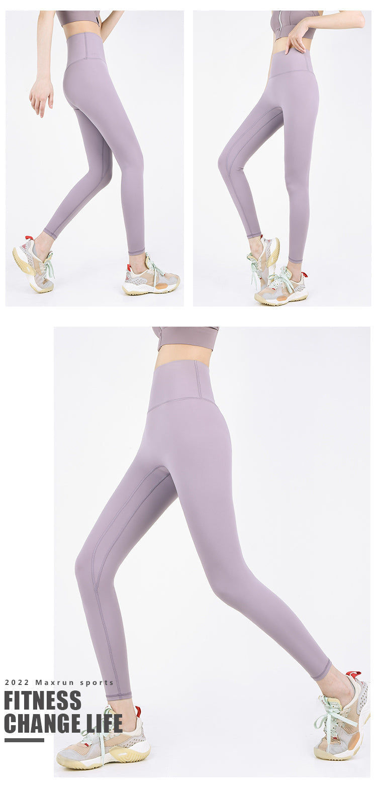Maxrun Plus Size High Waist Workout Pants – Hip Lifting and Belly Control Fitness Leggings