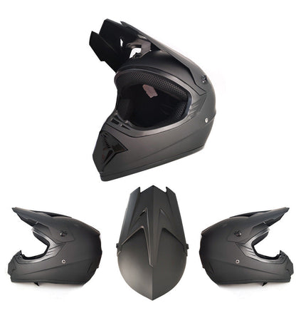 Youth & Kids Motorcycle Full Helmet - Children’s Motocross Casco Moto, Off-Road Protective Helmet with Goggles & Gloves