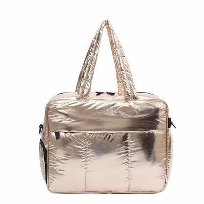Down Duffel Bag – Large Capacity Women’s Shoulder Bag with Dry/Wet Separation, Multifunctional Travel Handbag