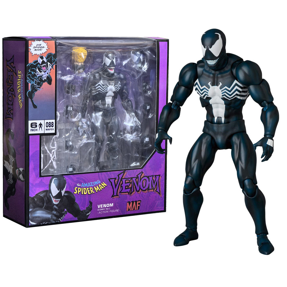 MAFEX 088 Venom Action Figure – Movable Spider-Man Carnage Model Toy S.H.Figuarts Collection Gift for Kids