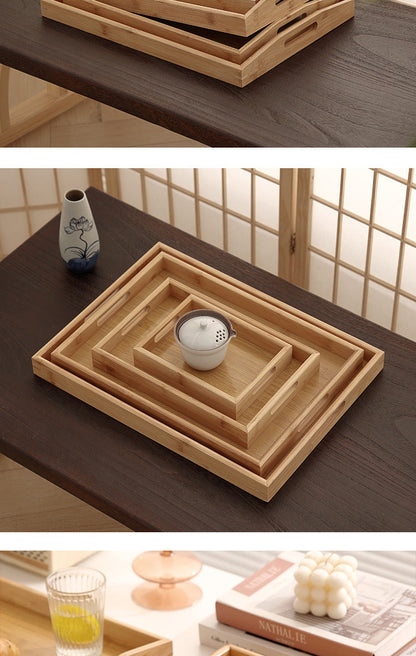 Rectangular Bamboo Tray – Household, Restaurant & Hotel Satchel Serving Tray