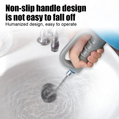 Toilet Sink Drain Unblocker – Handheld Extendable Sewer Pipe Plunger for Bathroom & Kitchen Cleaning (5/7/10m)