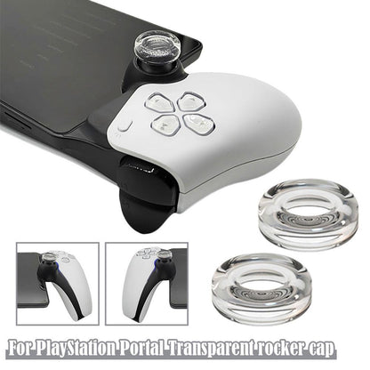 Rocker Cap for PlayStation Portal - Transparent Liquid Silicone Game Controller Cover & Thumb Grip for PS5