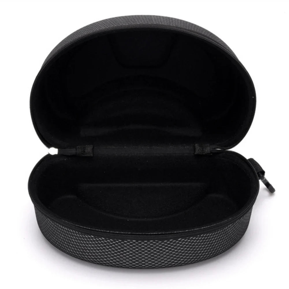 Portable EVA Ski Glasses Protector Case for Snowboard & Skiing Eyewear - Zipper Hard Box Holder (No Goggles)
