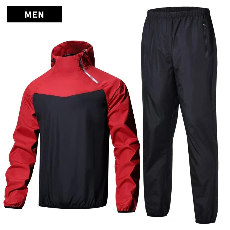 Unisex Sauna Suit Gym Set – Full Body Sweating Sportswear for Men & Women, Boxing, Running, Fitness & Weight Loss Tracksuit