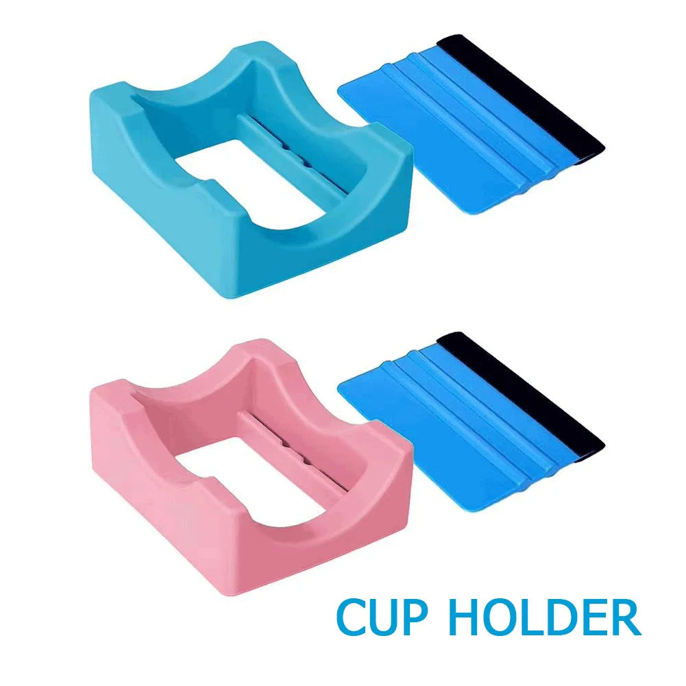 Silicone Tumbler Holder – Anti-Slip Lightweight Cup Cradle Stand with Two-Angle Support for Home Use