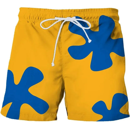 3D Anime Board Shorts - Quick-Dry Unisex Beach & Swimming Shorts for Men and Women
