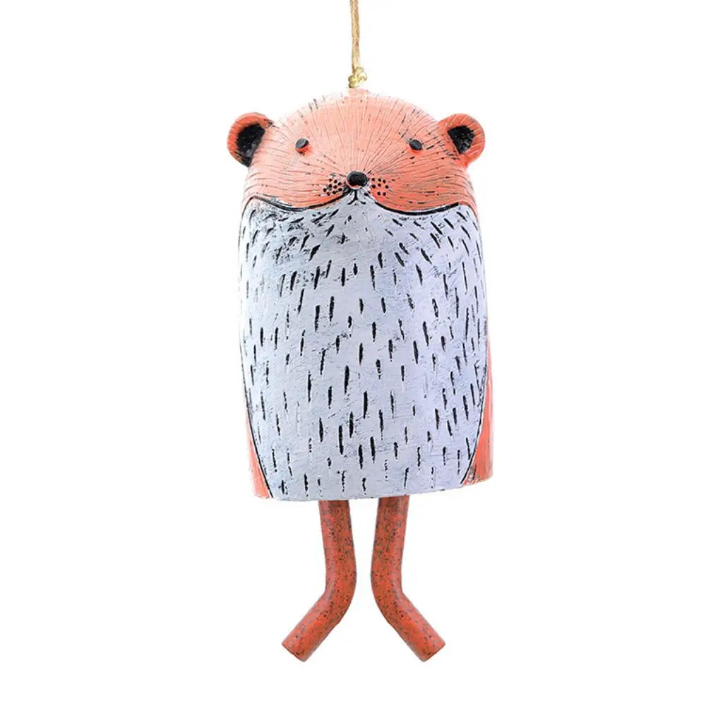 Resin Pet Wind Chime — Cute Animal Garden Pendant | Rural Home Decoration & Festival Gift Craftsmanship
