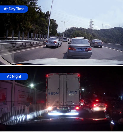 E-ACE 10'' 4G Android Dash Cam – FHD 1080P Dual Lens Rearview Mirror DVR with ADAS & Streaming