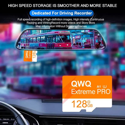Original QWQMicro SD Card - High Speed Memory Card U3 A1 V30 Class 10 SD TF Card for Monitor Adapter