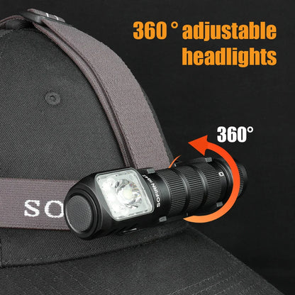 SOFIRN HS42 Headlamp 2100lm USB-C Rechargeable 18650 EDC Flashlight - SST40 LED Torch with Magnetic Power Bank for Camping