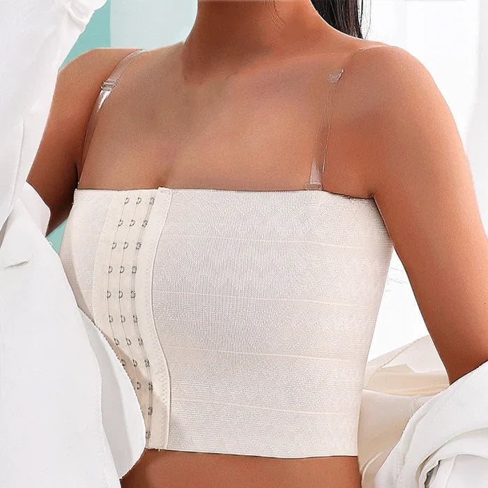 Breast Shaper Binder with Bra Straps – Breathable Transgender Chest Binder Top for Tomboy & Lesbian Style