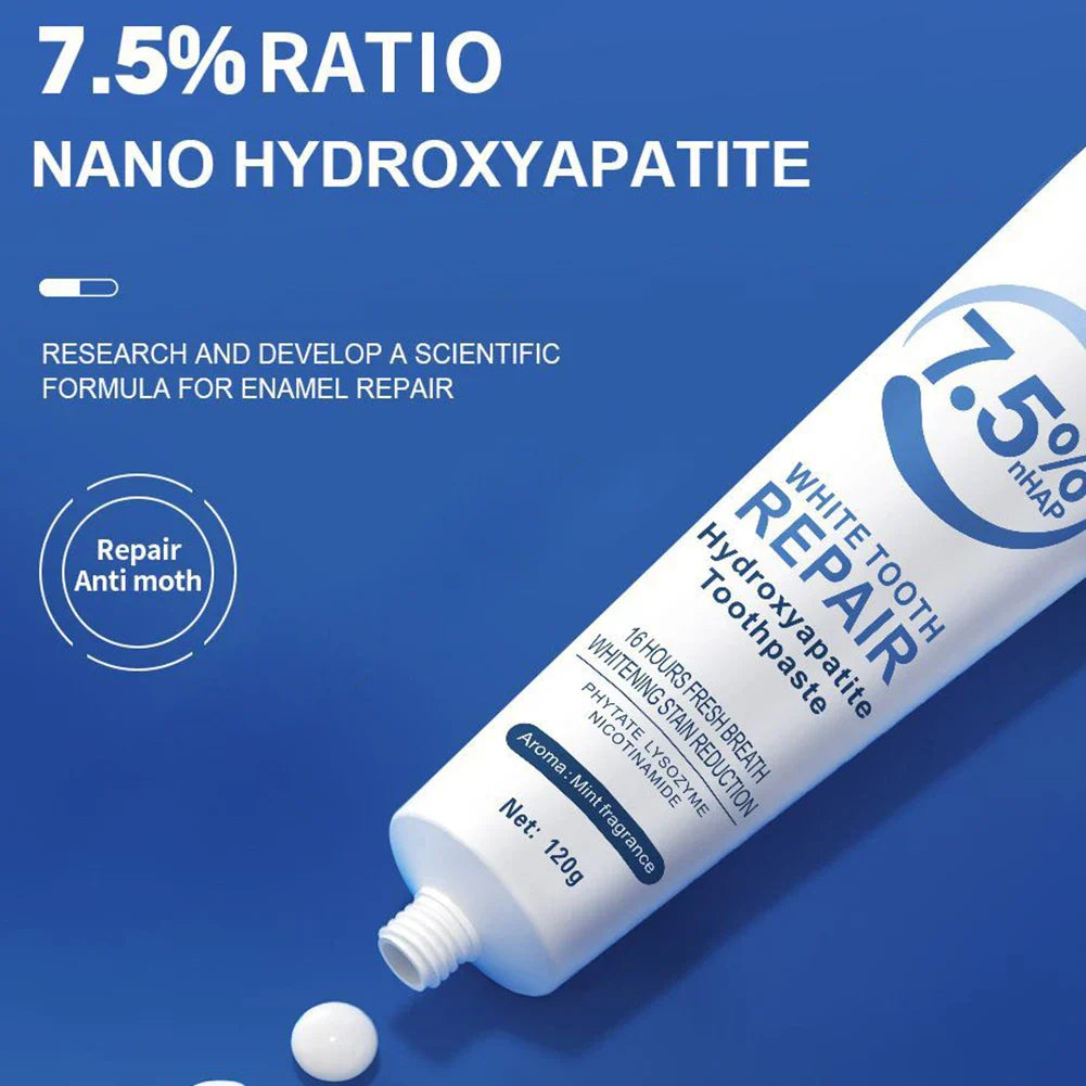 120g Hydroxyapatite Toothpaste – Gentle Mint, Whitening & Stain Removal Oral Care