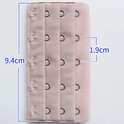2PCS/4PCS Strap Extender Set – 3-Hook, 5-Row Adjustable Candy Color Bra Extenders for Women