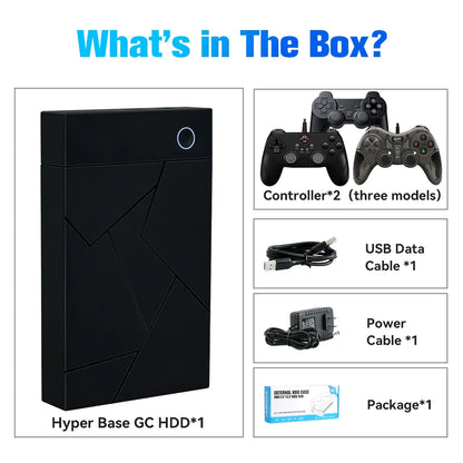 3TB Portable Gaming HDD – 17,300+ AAA/3D/Retro Games for PS4/PS3/PS2/Switch/Wii with LaunchBox/Retrobat/Playnite