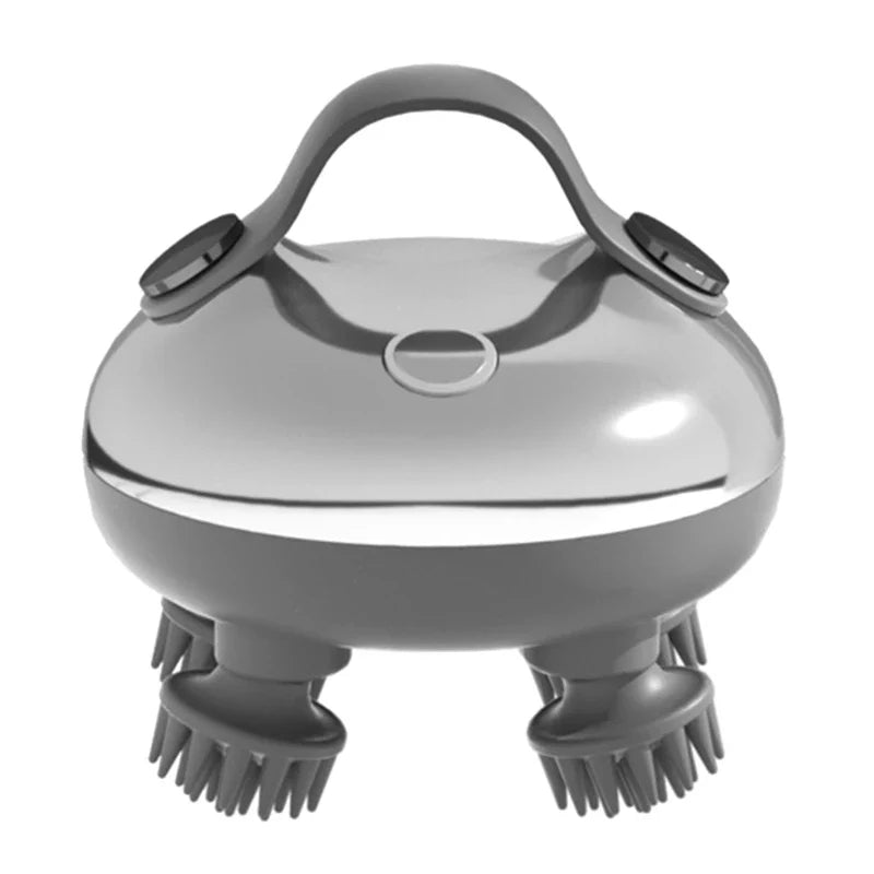 Electric Rechargeable Scalp Massager – Handheld Waterproof Head Scratcher for Stress Relief & Hair Care