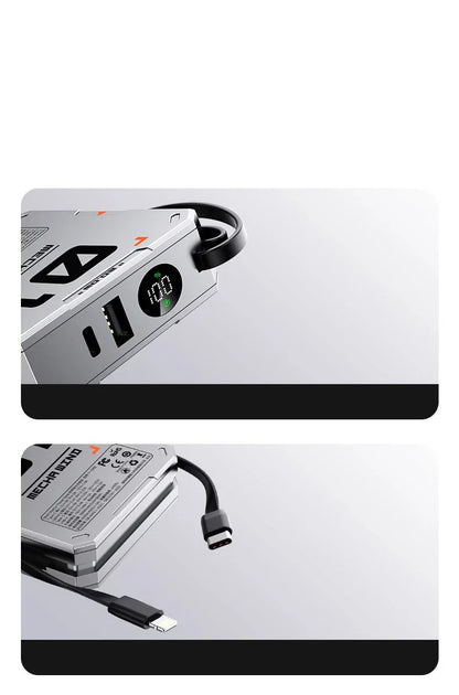 10000mAh Magnetic Wireless Power Bank - 22.5W Fast Charging, Portable Mini External Battery Charger with Cable for Xiaomi