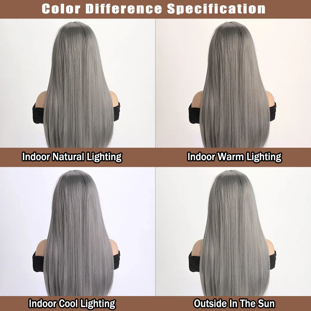26" Long Straight Synthetic Wig – Fashion Color Wig for Women, Daily Wear, Halloween Costume, Party & Cosplay
