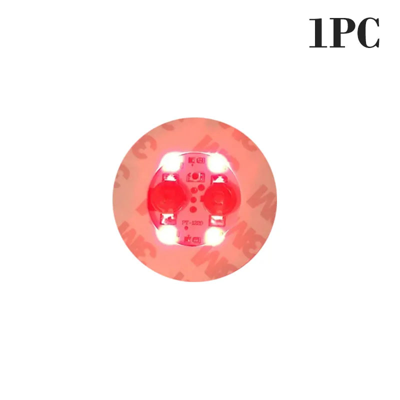 100-Pack LED Tableware Mats & Luminous Cup Stickers — Colorful Flashing Bottle Coasters for Bar, Stall, and Party Lighting