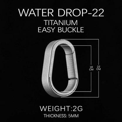Luxury Titanium Key Ring Quickdraw — Lightweight EDC Carabiner Keychain for Men & Women