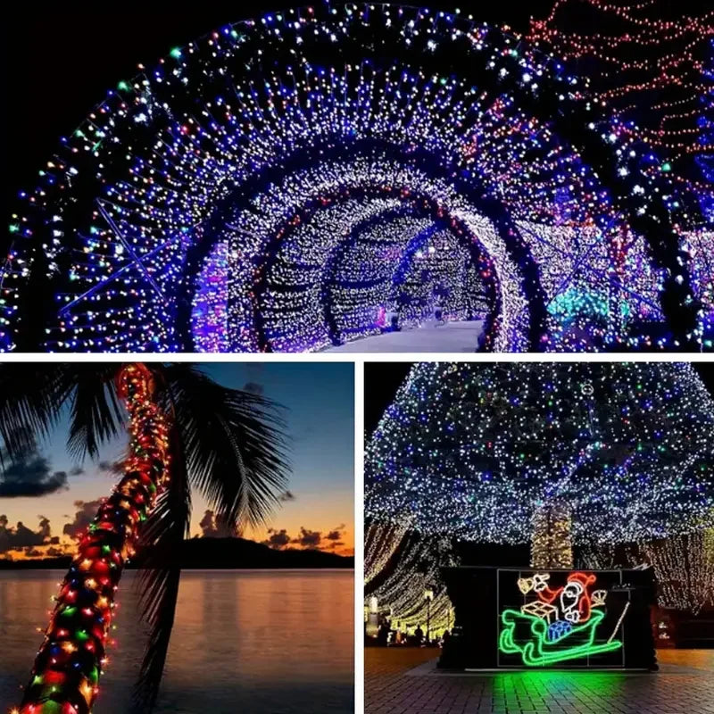 Solar LED String Lights - 8-Mode Waterproof Fairy Lights for Gardens, Weddings, Parties & Outdoor Decor