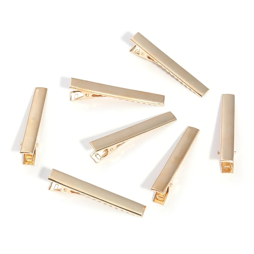 20-50PCS Metal Alligator Hair Clips – Single Prong Duckbill Curl Clips with Teeth for DIY Hair Styling Accessories