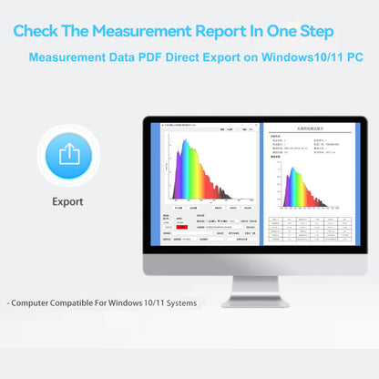 Portable Handheld Spectrometer - 340–1000nm Spectrum Analyzer for CCT, CRI & LUX LED Testing