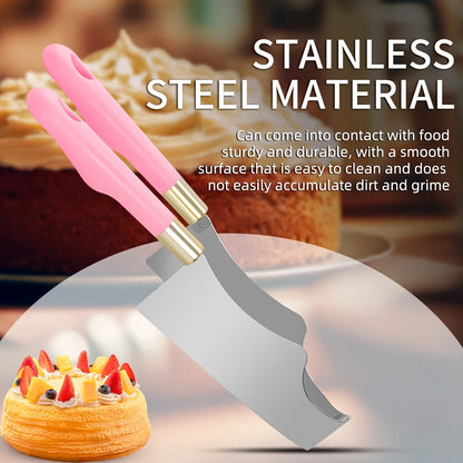 Stainless Steel Cake Slicer & Triangle Cutter Tool – Professional Baking Knife for Home, Bakery & Pastry Chefs