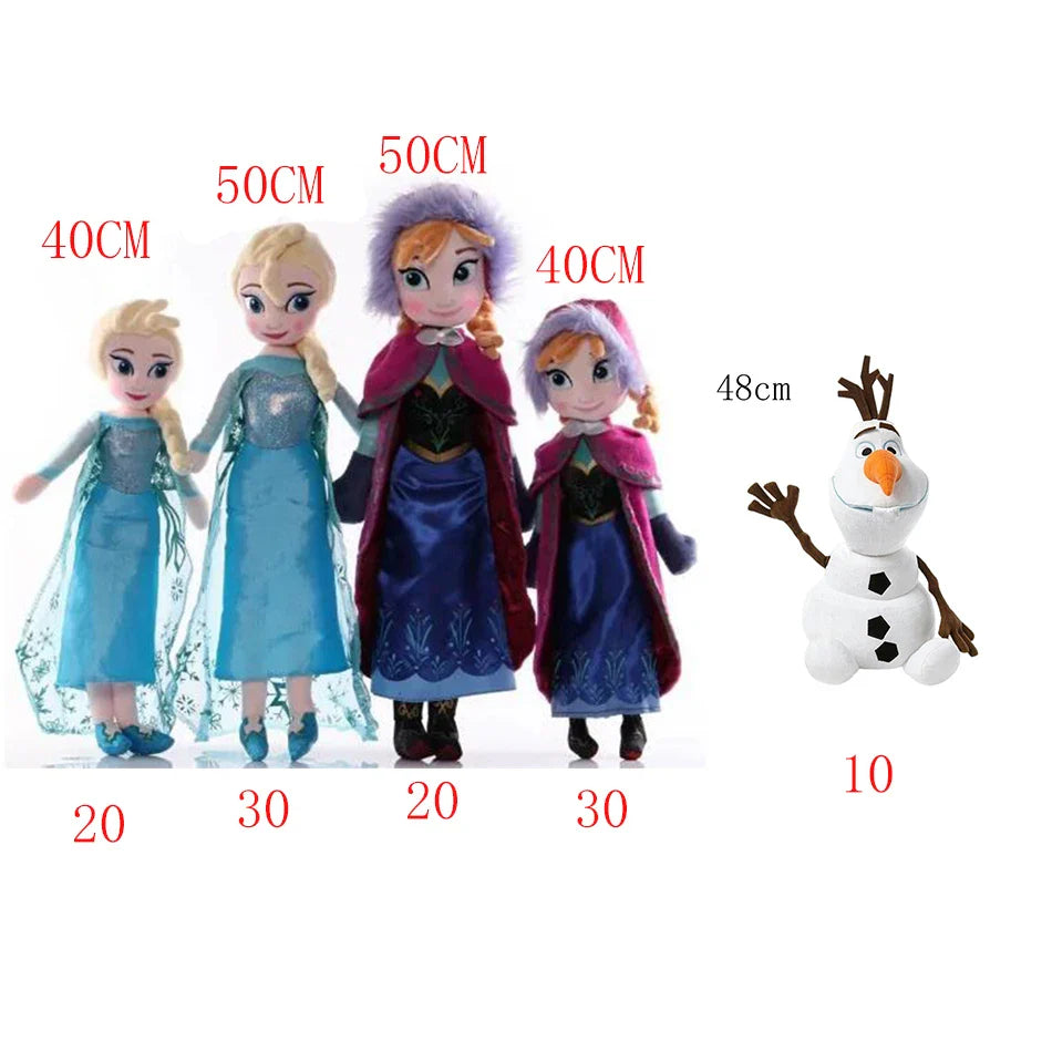 Disney Frozen Elsa, Anna & Friends Plush Toys – Olaf, Sven, Bruni Soft Dolls for Kids Christmas Gifts