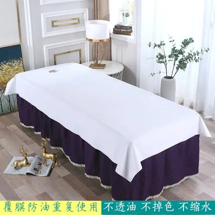 Waterproof Oilproof Beauty Salon Bed Sheets – Skin-Friendly Spa Massage Table Covers for Salon & Barbershop