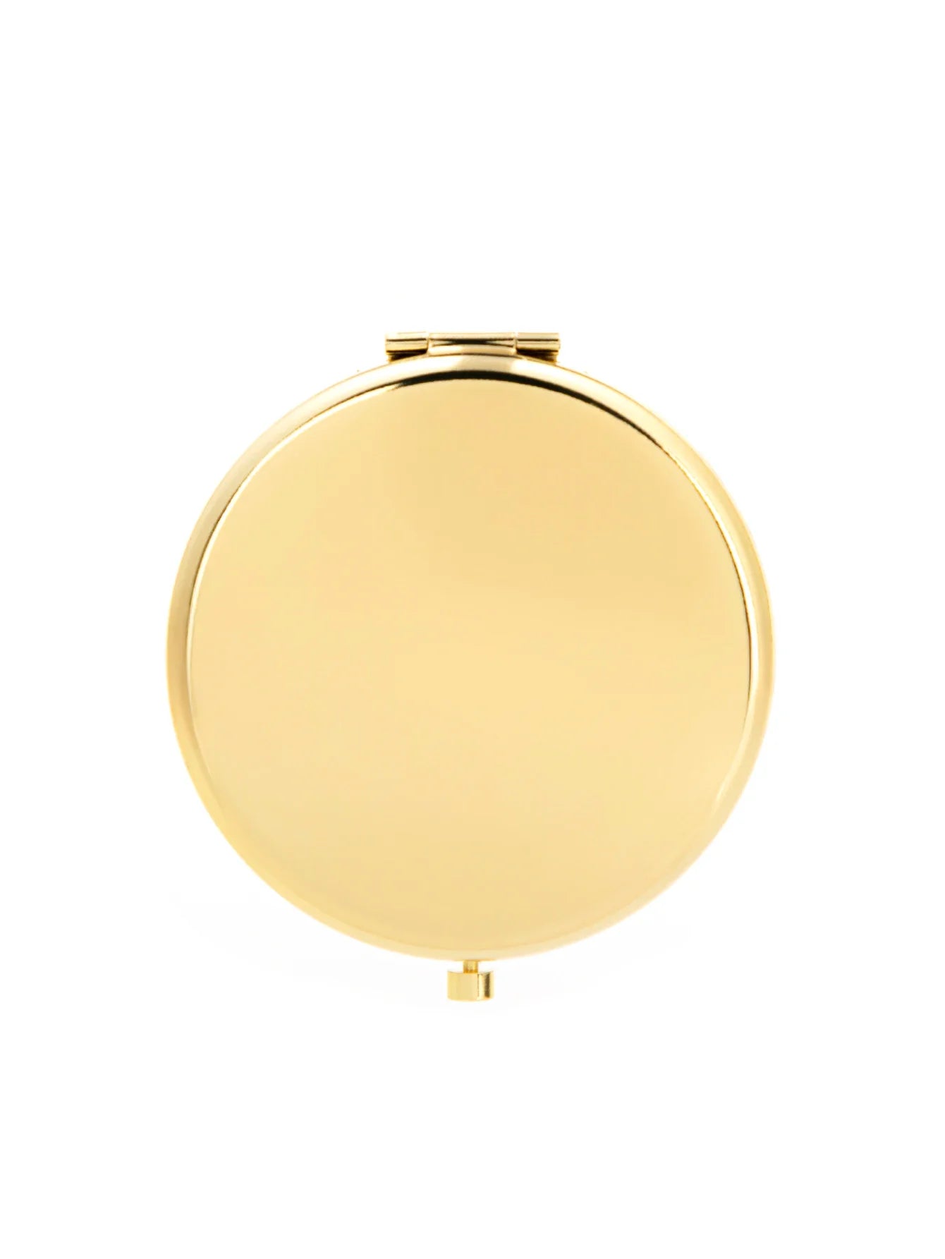 Double-Sided Round Compact Mirror - Portable Pocket Travel Makeup & Magnifying Beauty Mirror