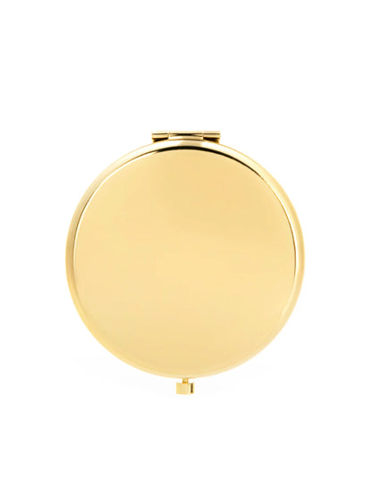 Double-Sided Round Compact Mirror - Portable Pocket Travel Makeup & Magnifying Beauty Mirror