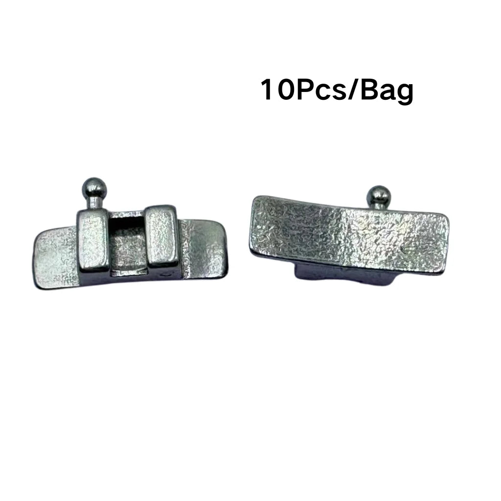 Orthodontic Lingual Button & Crimpable Hook Set – Metal Bondable Dental Traction Eyelets & Accessories for Dentistry Use
