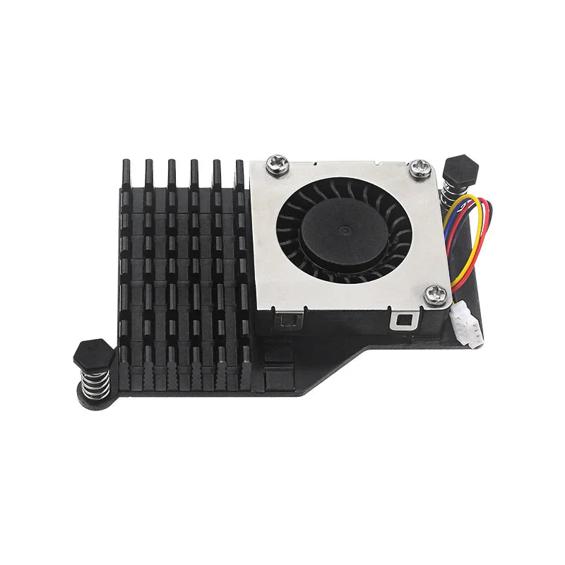 Raspberry Pi 5 Active Cooler — Aluminum Heatsink with PWM Adjustable Fan, Black/Silver/Blue Cooling Radiator for Pi 5