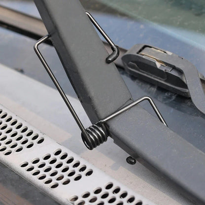 2PCS Car Wiper Booster Springs - Universal Rubber Alloy Windshield Wiper Arm Protectors