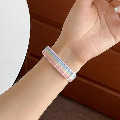 Sport Nylon Loop Strap for Xiaomi Mi Band 9 8 NFC – Replacement Wristband for Mi Band 7 6 5 4 3