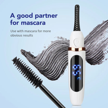 Electric Eyelash Curler – Fast Heating, Long-Lasting Natural Lash Comb, Professional Portable Heated Curling Brush