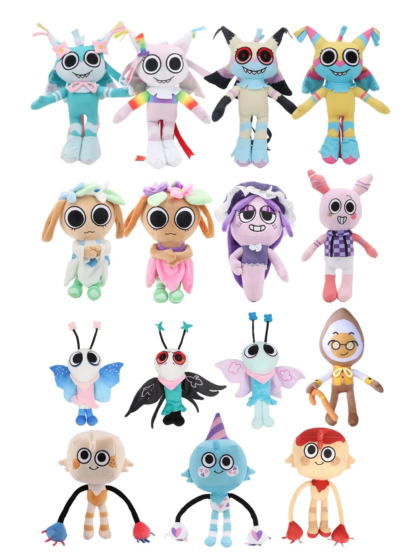 Kawaii Dandy's World Plush Toys – Twisted Eggson Painted Pattern Game Peripheral for Kids, Birthday & Xmas Gift