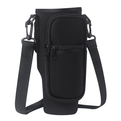 Portable Water Bottle Carrier Bag – Neoprene Holder with Phone Pocket for Stanley 40oz Tumbler with Handle