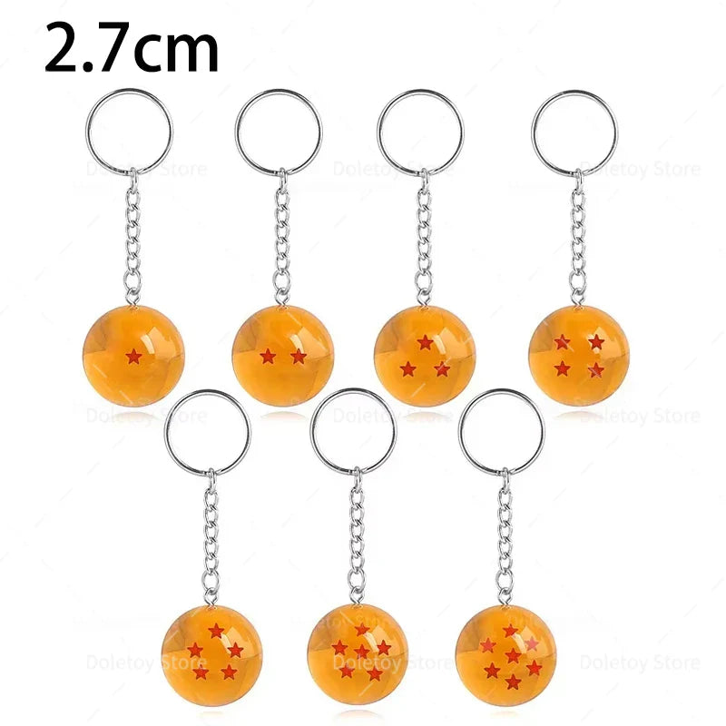 Dragon Ball Z 1:1 7-Star Crystal Balls Set — Orange & Blue Shenron Dragon PVC Figures, Complete Collectible Set