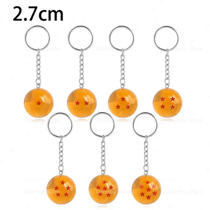Dragon Ball Z 1:1 7-Star Crystal Balls Set — Orange & Blue Shenron Dragon PVC Figures, Complete Collectible Set