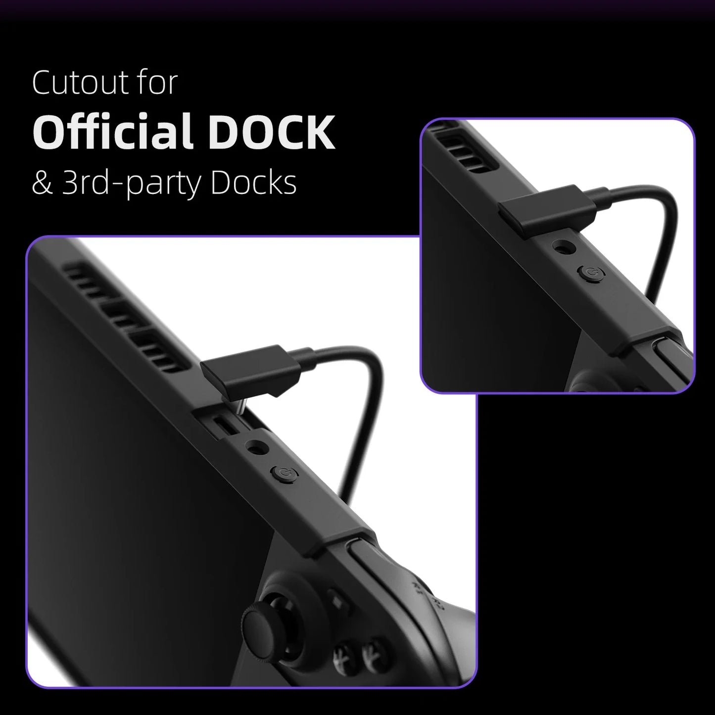 Skull & Co. GripCase SD Protective Cover for Steam Deck – Standable Shell Case with Grip