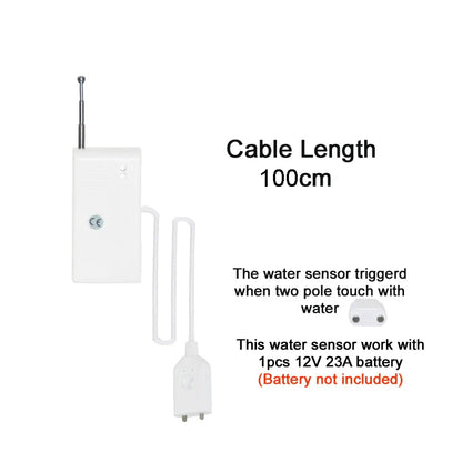WOFEA 433MHz Wireless Water Leak Sensor – High Performance Water Leakage Detector Alarm for Home Security Alarm System Protection